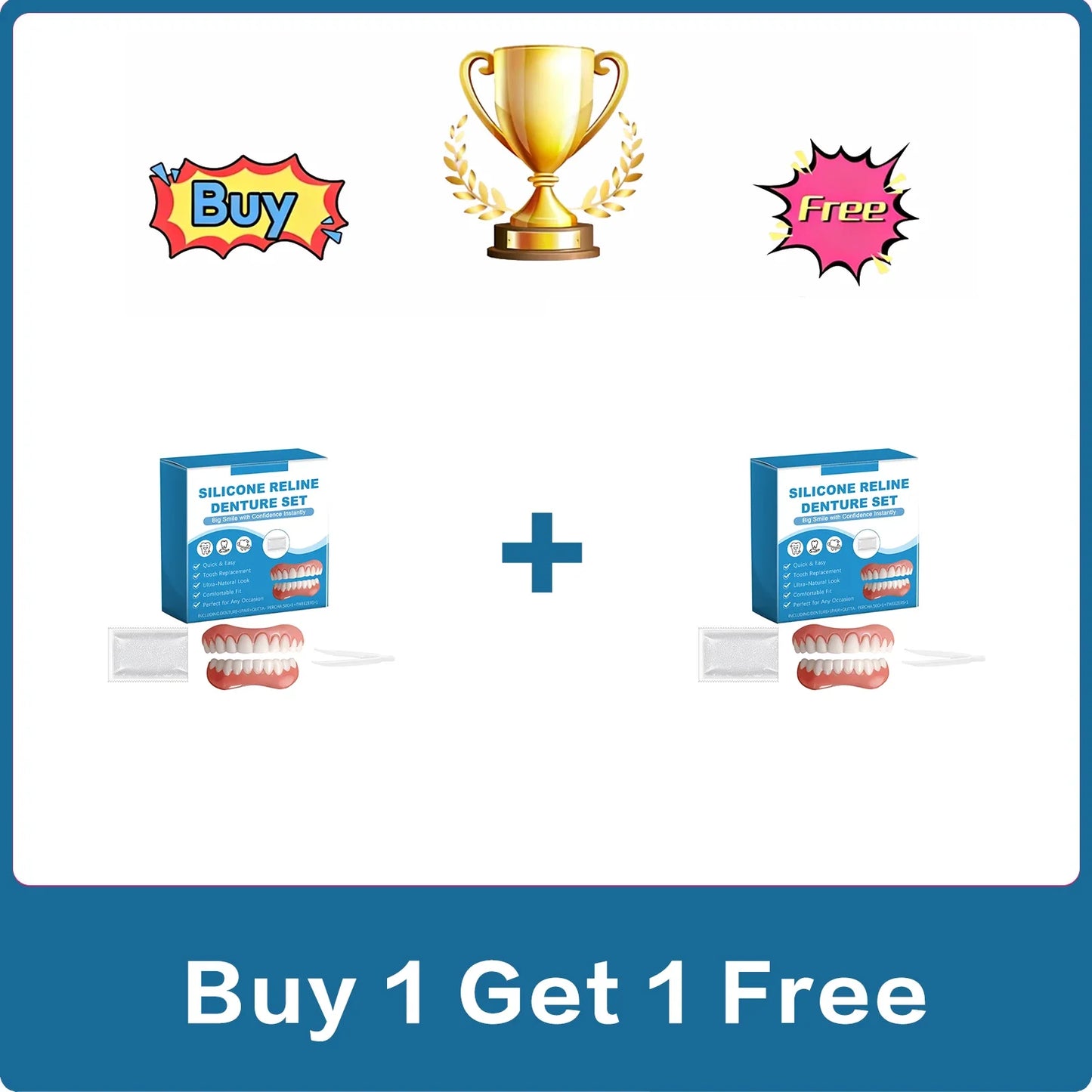 Silicone Temporary Dentures – Upper & Lower Veneer Kit