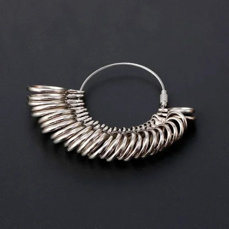 Metal Ring Sizer Measuring Tool Set – Mandrel & Finger Gauge Jewelry Making Tool Peaceful Pleasures Health and Wellness