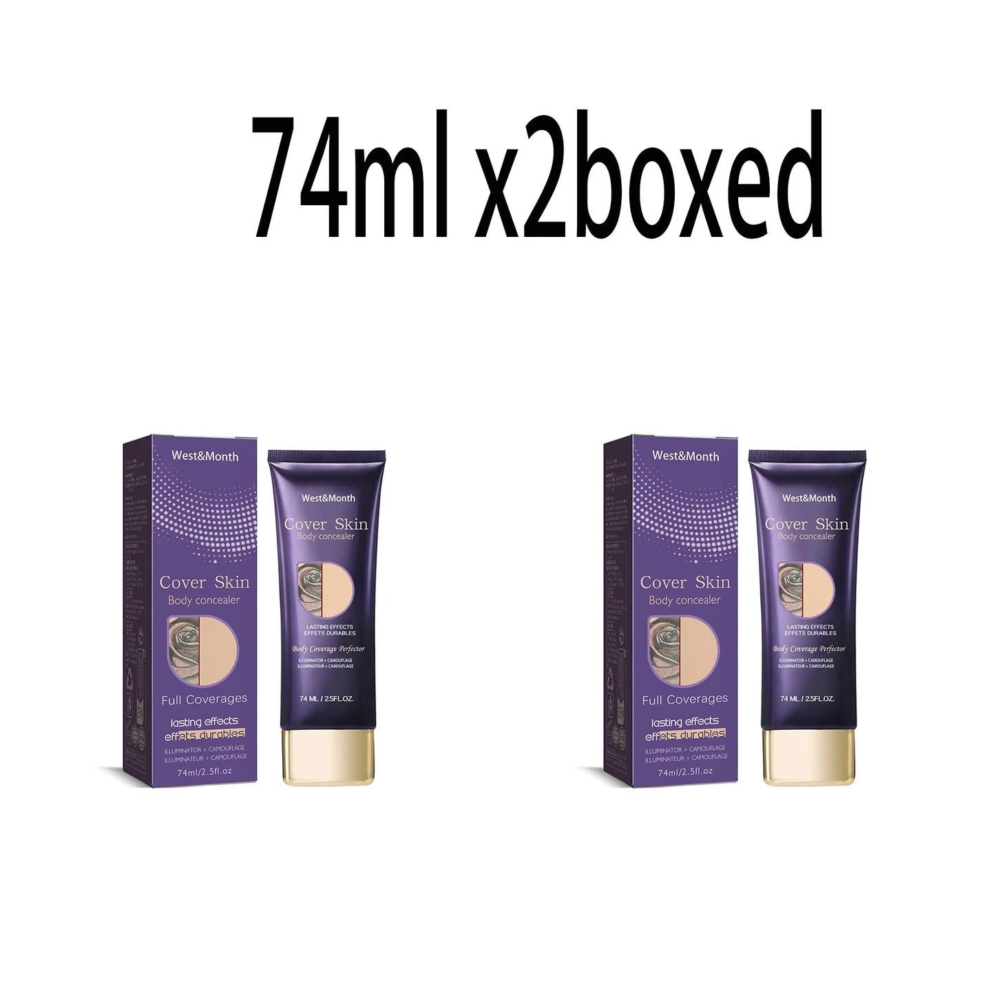 Waterproof Tattoo Concealer Body Cover Cream 74ml | WEST MONTH
