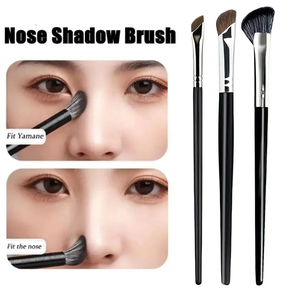 3-Piece Nose Contour Brush Set – Shadow, Sculpting & Concealer