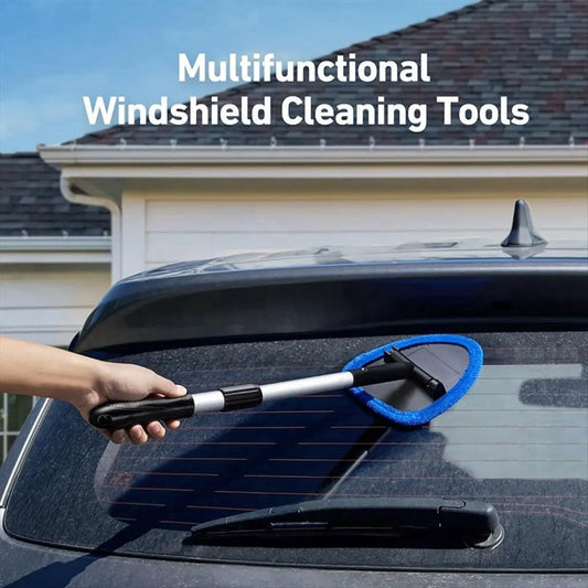 Car Windshield Cleaning Kit – Microfiber Pad & Retractable Handle Peaceful Pleasures Health and Wellness Default Title