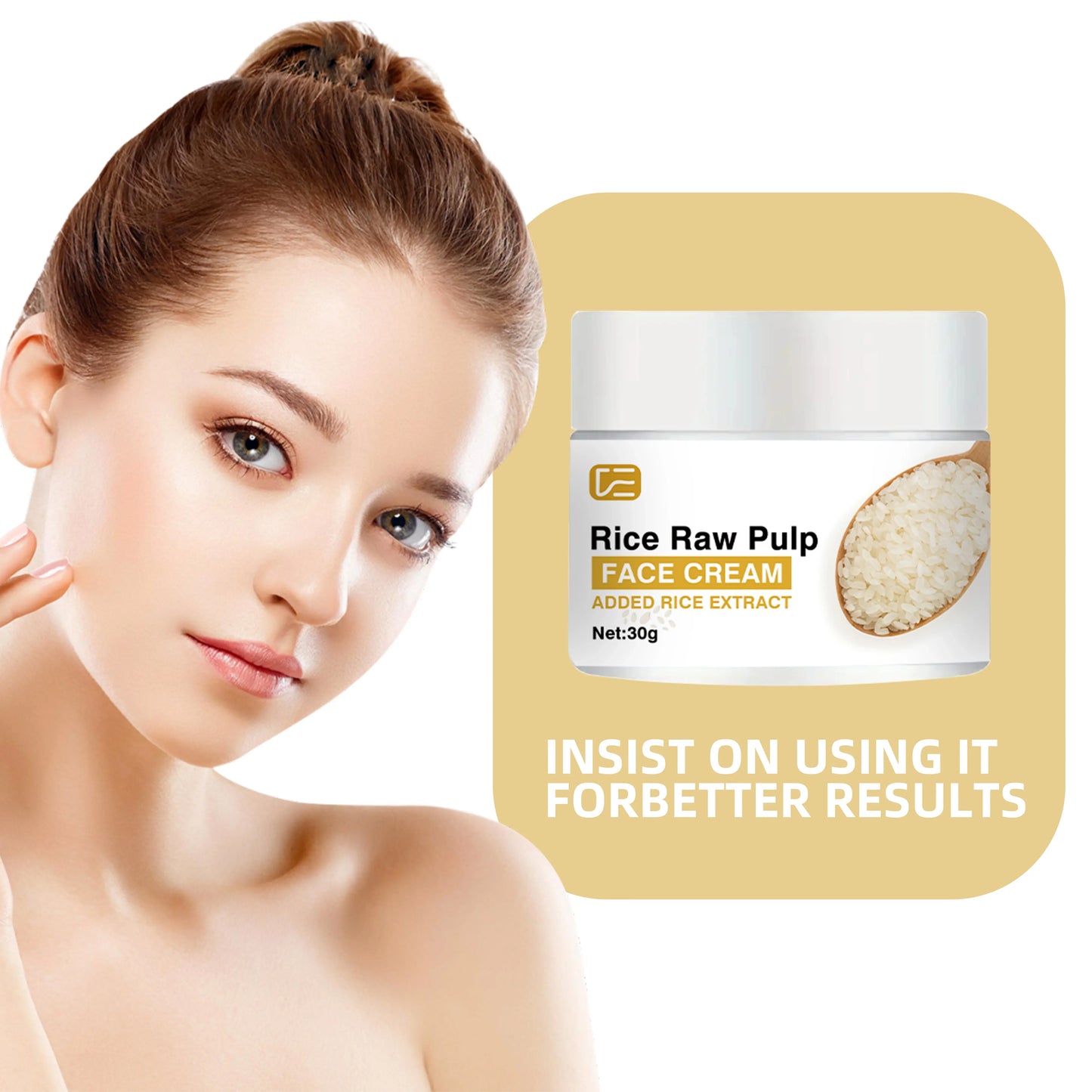 Veérenae Rice Raw Pulp Face Cream – Fast-Absorbing Moisturiser