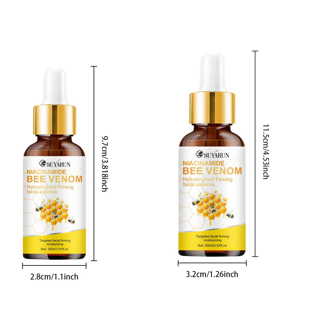 SUYARUN Niacinamide & Bee Venom Serum - Anti Aging Brightening Face Essence, Moisturizing Skin Care for Dark Spots & Wrinkles. Peaceful Pleasures Health and Wellness