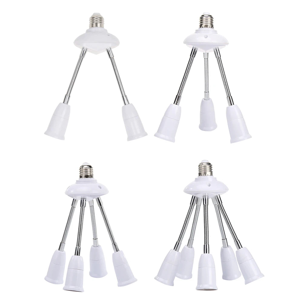 Multi Lamp Holder Adjustable E27 Adapter Converter for LED Light Bulb Socket Peaceful Pleasures Health and Wellness