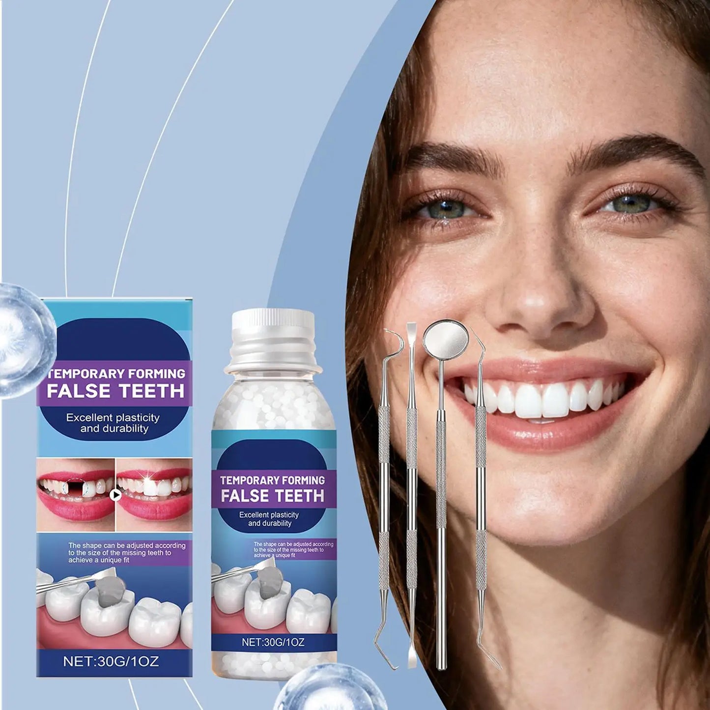 Teeth Repair Bonding Glue 30g Kit – Strong Hold & Natural Fit
