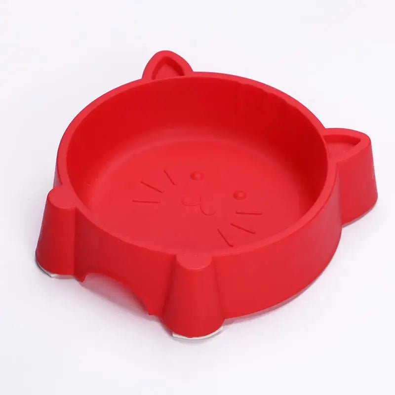 Cat Ear Pet Bowl – Non-Slip Plastic Feeder for Cats & Dogs