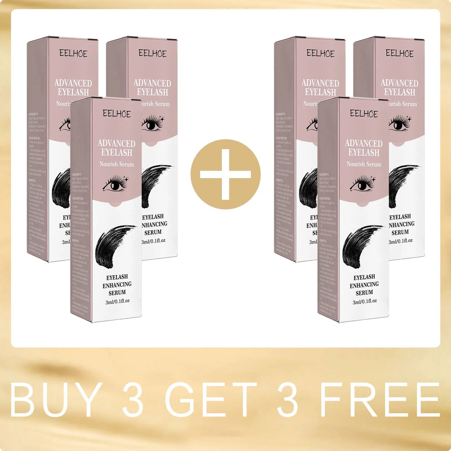 EELHOE Eyelash Growth Serum – Lengthening & Thickening, 3ml