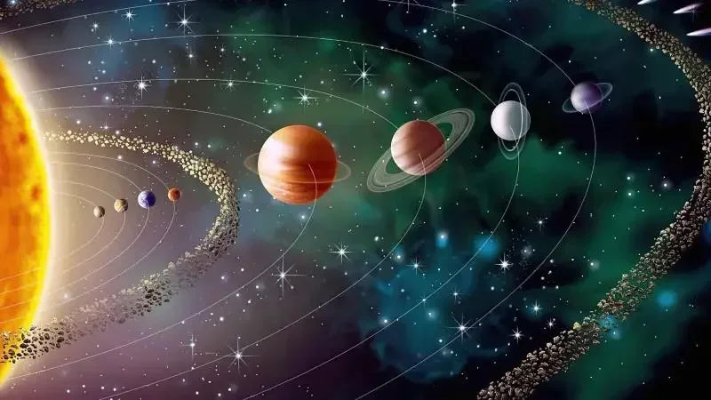 Surrealism Space Galaxy Canvas Wall Art | Stars & Planets Print