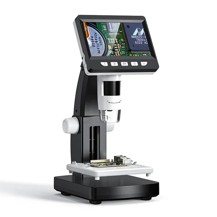 4.3-Inch 1000X Digital Microscope, Mobile Phone Maintenance, Clock, Biological Experimental Instrument Peaceful Pleasures Health and Wellness
