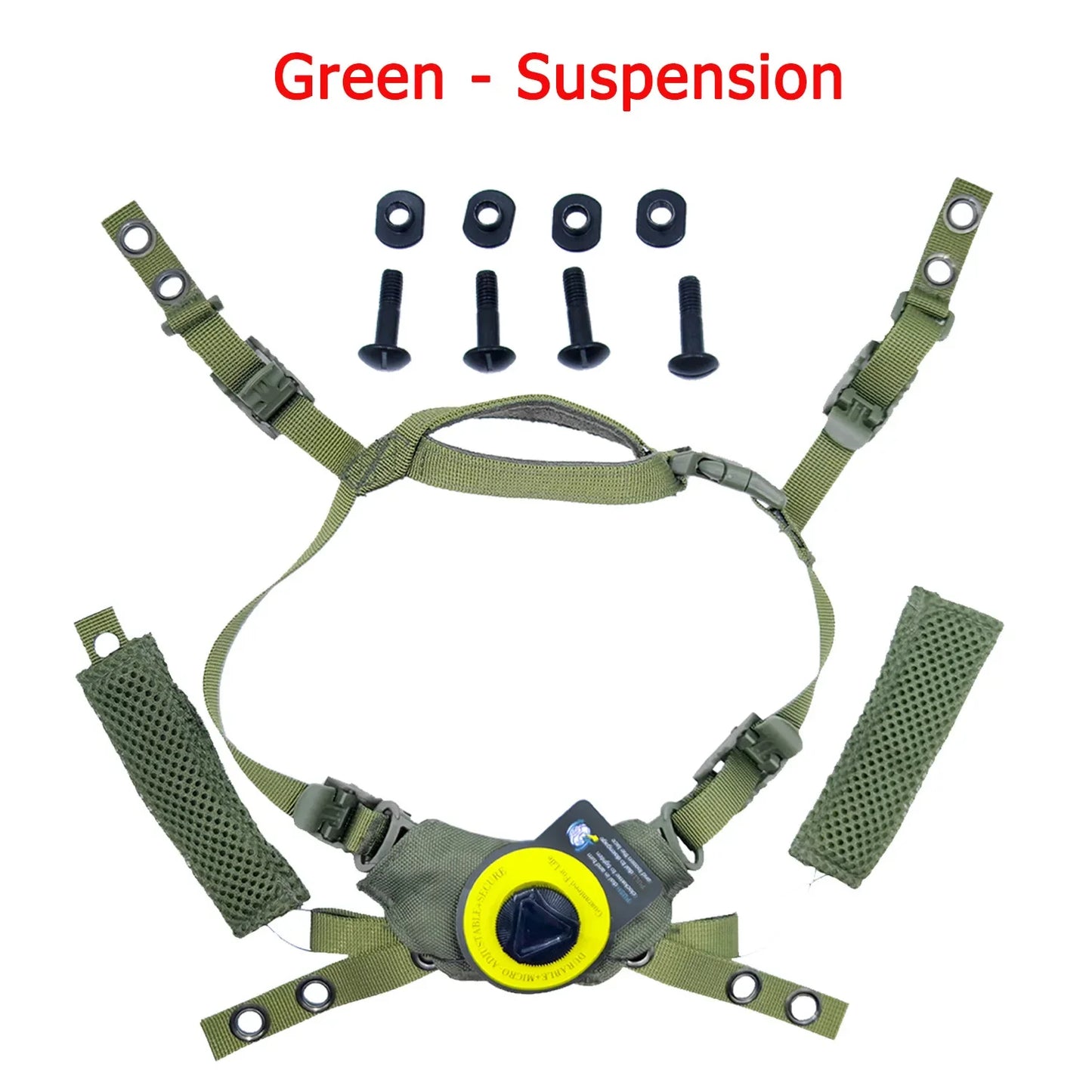NEW Upgraded Team Wendy Helmet Hanging Suspension System Chin Strap for Team Wendy FAST MICH Tactical Helmet Accessories Peaceful Pleasures Health and Wellness Green Suspension