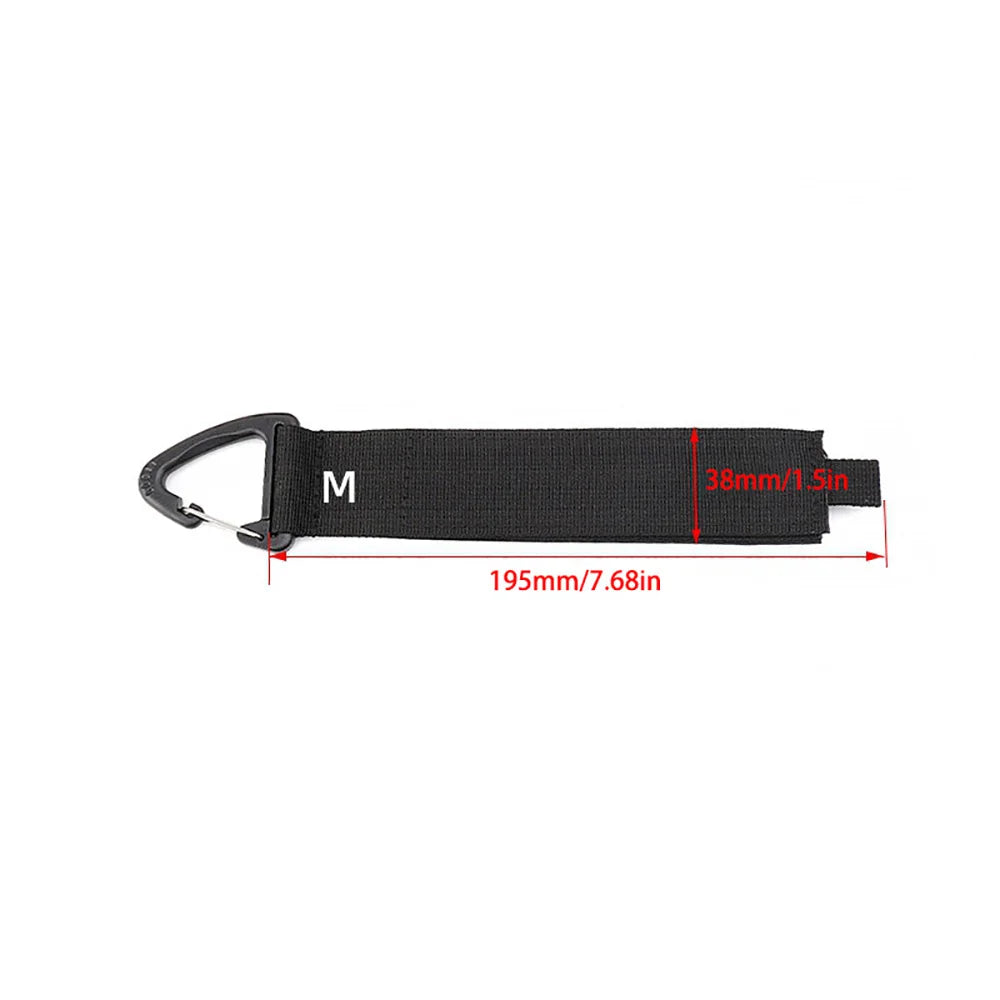 Heavy Duty Nylon Cord Storage Straps with Carabiner S/M/L