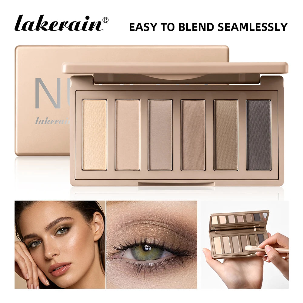 Lakerain Eyeshadow Palette Long-Lasting Eye Makeup Rich Pigment Neutral Shades Blendable Color Matte Nudes Eyeshadow Palette Peaceful Pleasures Health and Wellness