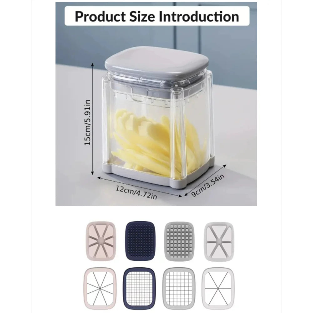 Practical French Fries Special Slicer Radish Cucumber Slicer Household Multifunctional Vegetable Slicer Tomato and Apple Slicer Peaceful Pleasures Health and Wellness