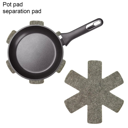 Pot and Pan Protectors Pot Dividers Pad Non-woven Pans Separator Pads for Protecting Separators Pads Cookware Peaceful Pleasures Health and Wellness