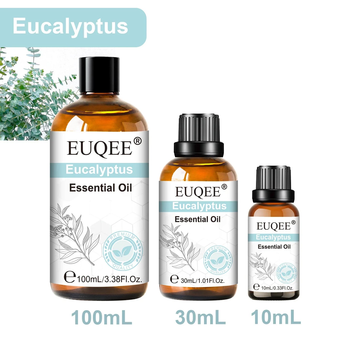 EUQEE Aromatherapy Essential Oils – Lavender, Rose & More