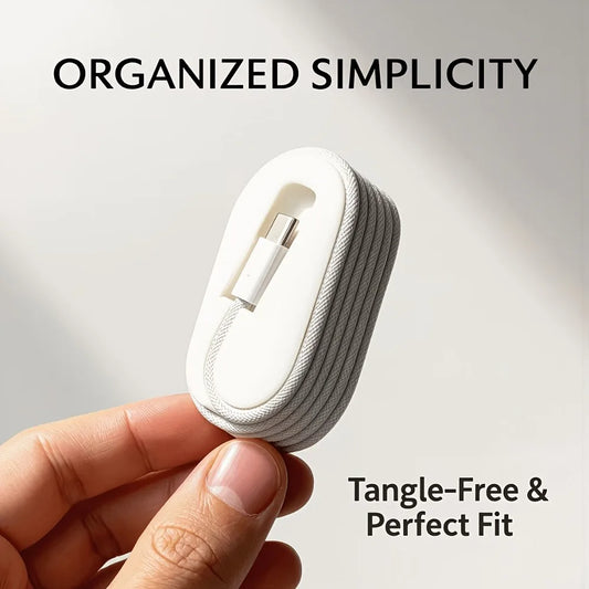Cable Organizer Perfectly Suitable Apple 1-meter C-c Braided Data Peaceful Pleasures Health and Wellness