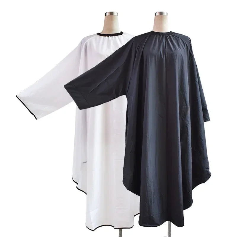 Barbershop Sleeved Apron Barber Haircut Cloth Hair Cut Cape Hairdress Gown Hairdressing Coat Barbershop Salon Accessory Peaceful Pleasures Health and Wellness