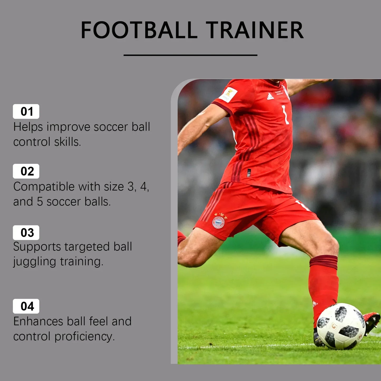 Adjustable Wristband Soccer Ball Trainer – Sizes 3 4 5 | Solo