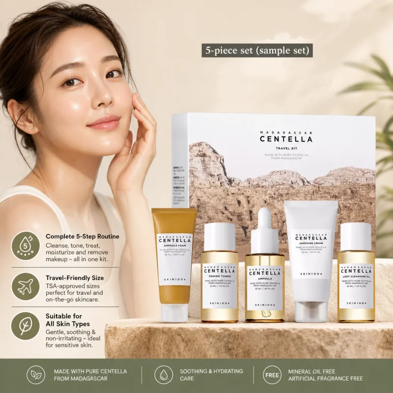 SKIN1004 Centella Travel Kit – 5-Piece K-Beauty Skincare Set