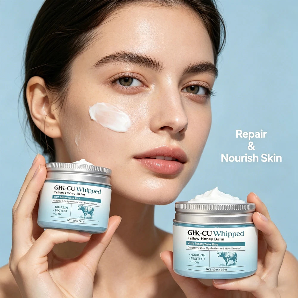 Copper Peptides GHK-Cu Beef Tallow Balm | Manuka Honey & Vitamin E