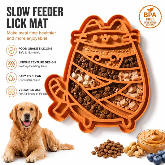 Silicone Dog Lick Mat – Slow Feeder, Teething & Mental Stimulation Dog Slow Feeder Mat Peaceful Pleasures Health and Wellness