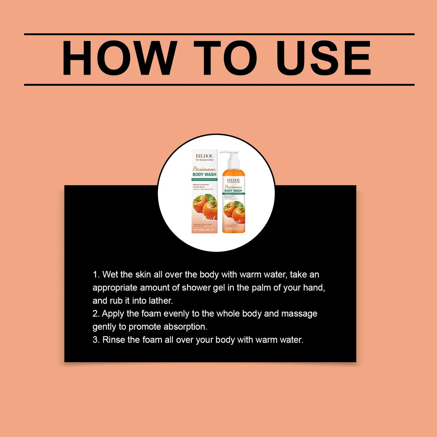 Persimmon Fresh Shower Gel – Refreshing Daily Body Wash