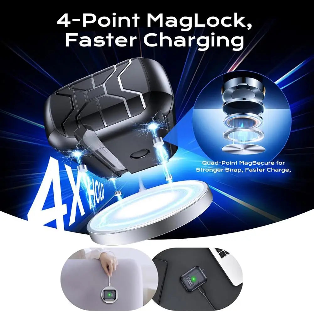 AirPods Pro 3 Case – Phone Stand, Magnetic Lock & Keychain
