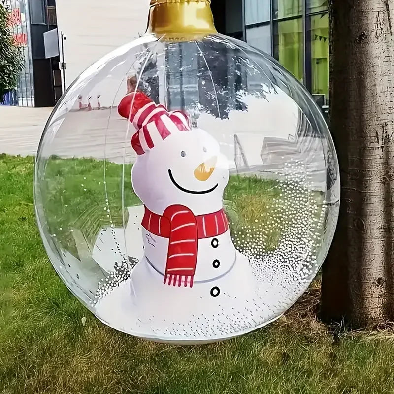 Giant LED Inflatable Christmas Ball | Remote Control Outdoor Decor