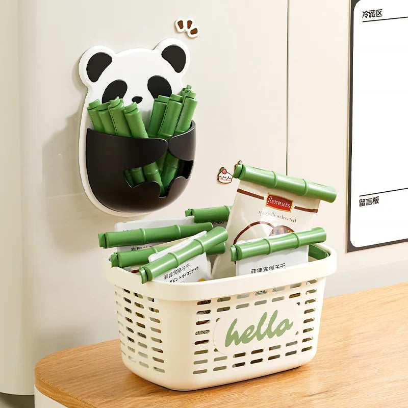 Strong Durable Magnetic Sealing Clip with Storage Box for Kitchen Refrigerator Creative Bag Clips Fresh Keeping for Home Peaceful Pleasures Health and Wellness