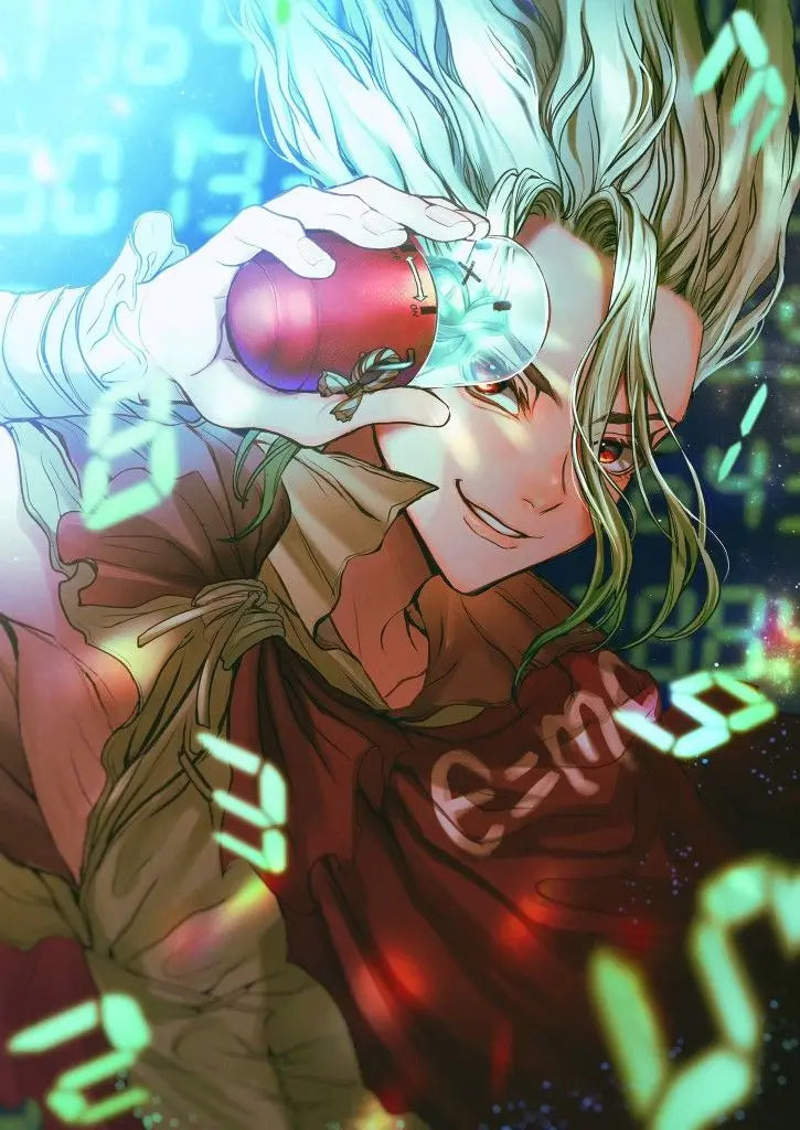 Dr. Stone Anime Canvas Wall Art Poster | Retro Graffiti Fan Gift