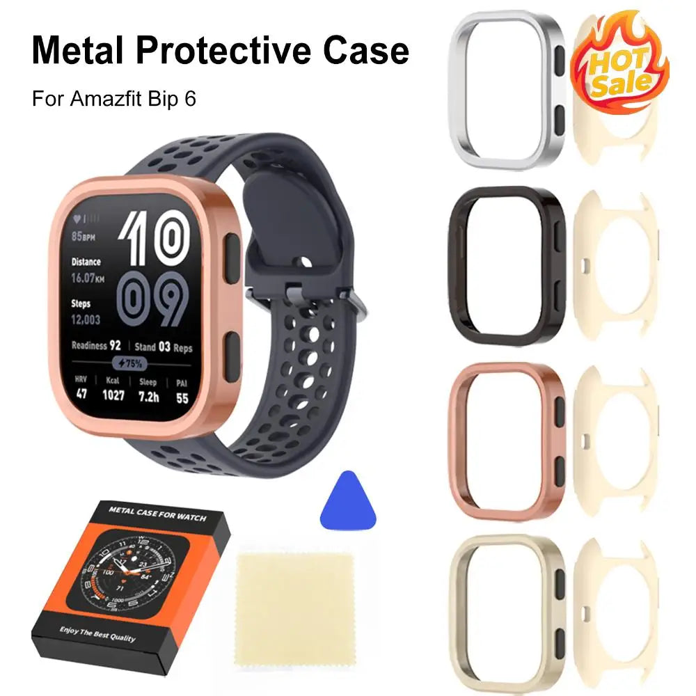 Amazfit Bip 6 Metal Case – Slim Anti-Scratch Protective Cover