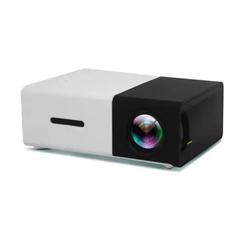 Portable Mini Projector with Full HD 1080P Support -Includes Remote Control, USB-Powered, Ideal for Smartphones, and USB Devices Peaceful Pleasures Health and Wellness Black