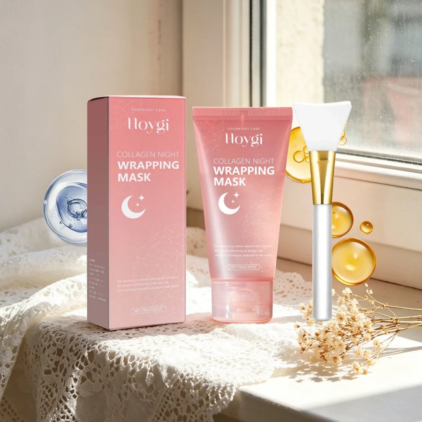 Hoygi Collagen Night Peel Mask – Firm, Brighten & Shrink Pores