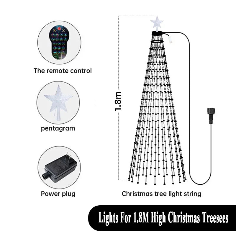 Smart RGB Christmas Tree Lights | Bluetooth App, Music & DIY