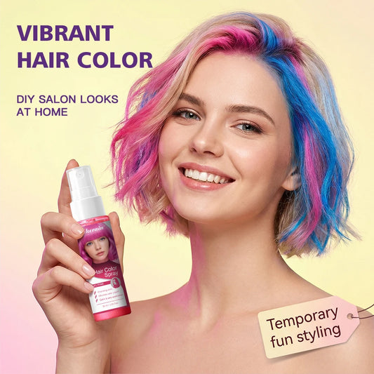 Hair Color Spray Instant Hair Dye One-Time Temporary Washable DIY Hair Chalk Multi Color Party Cosplay Makeup Styling Peaceful Pleasures Health and Wellness