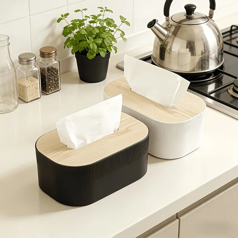 Arched Tissue Box with Lid | Large Towel Dispenser Oil Rubbed