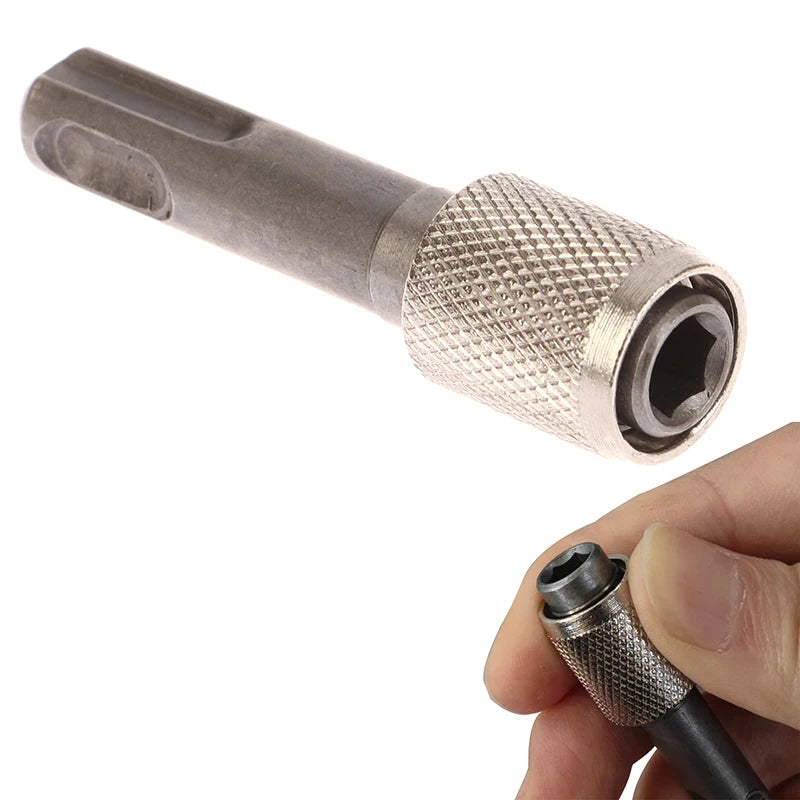 SDS to 1/4" Hex Shank Adapter | Impact Drill Bit Converter