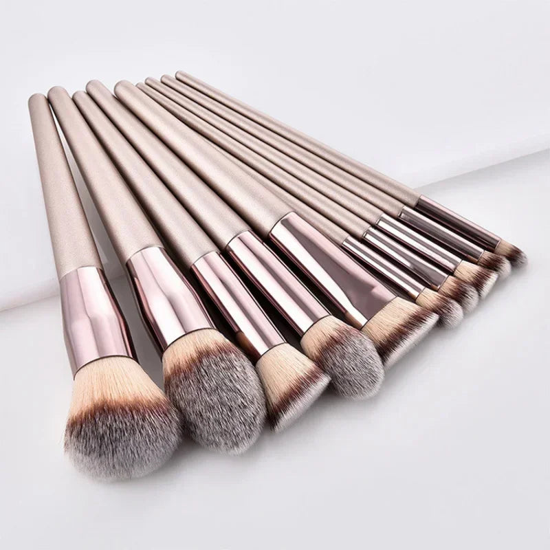 Foundation, Blush, Powder, Eyeshadow, Kabuki Blending Makeup Soft Fluffy Brushes Set Peaceful Pleasures Health and Wellness