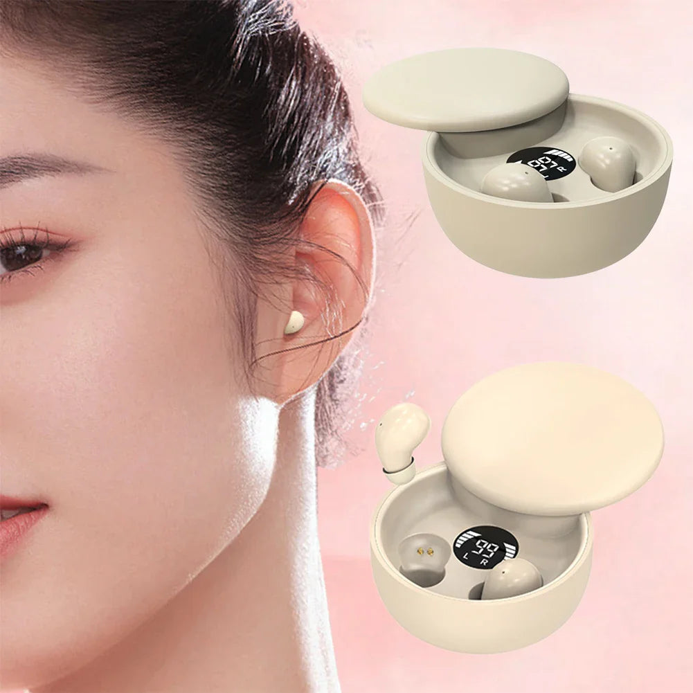 Mini Invisible Bluetooth 5.4 TWS Earbuds – Sleep & Sport