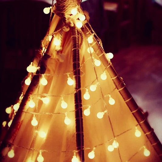 10M LED Ball Fairy String Lights USB/Battery – Garden & Wedding LED String Lights Peaceful Pleasures Health and Wellness
