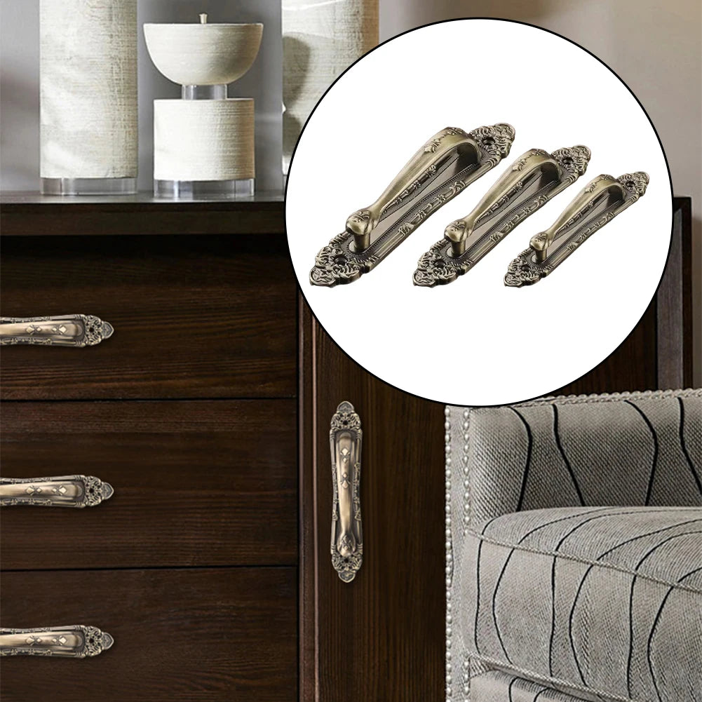 European Antique Exposed Aluminum Alloy Door Handle Push-pull