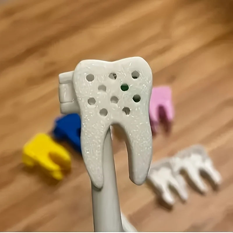 Tooth-Shaped Electric Toothbrush Head Cover | Travel Cap