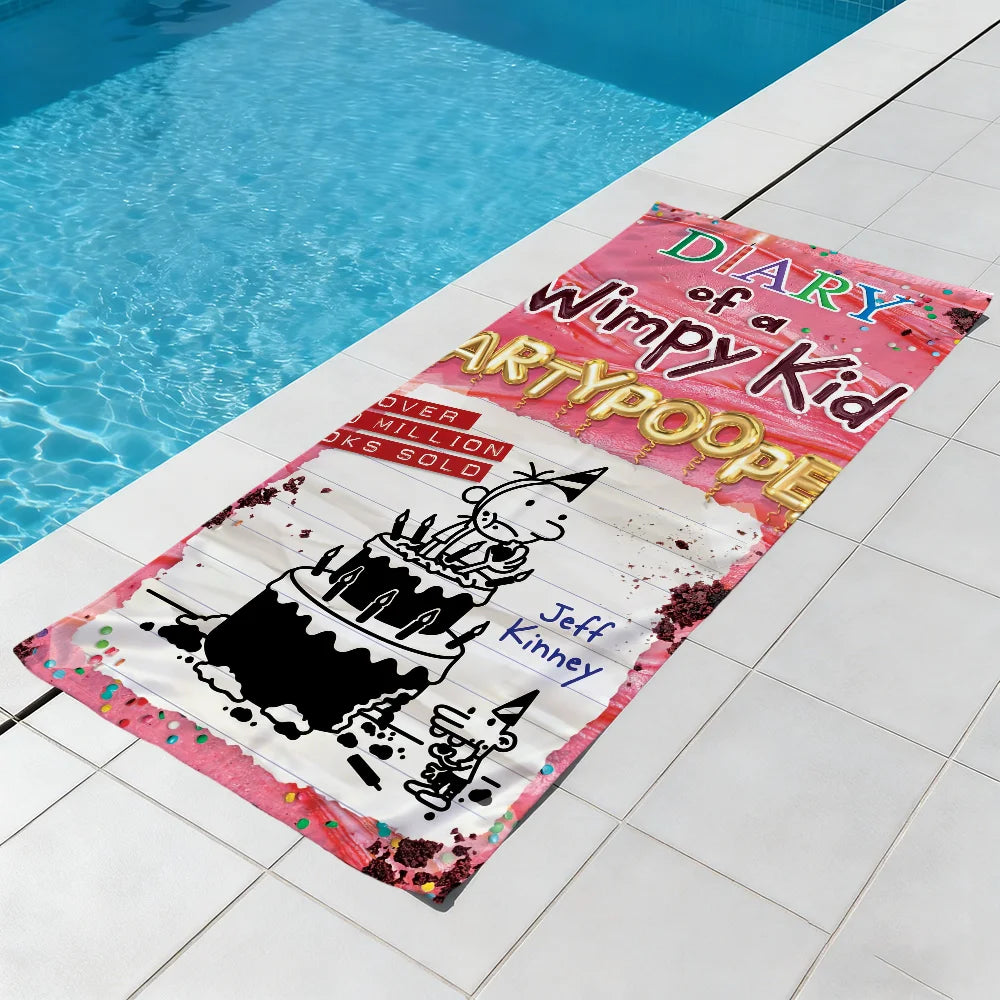 Anime Wimpy Kid Quick-Dry Beach Towel | Soft Pool & Travel Towel