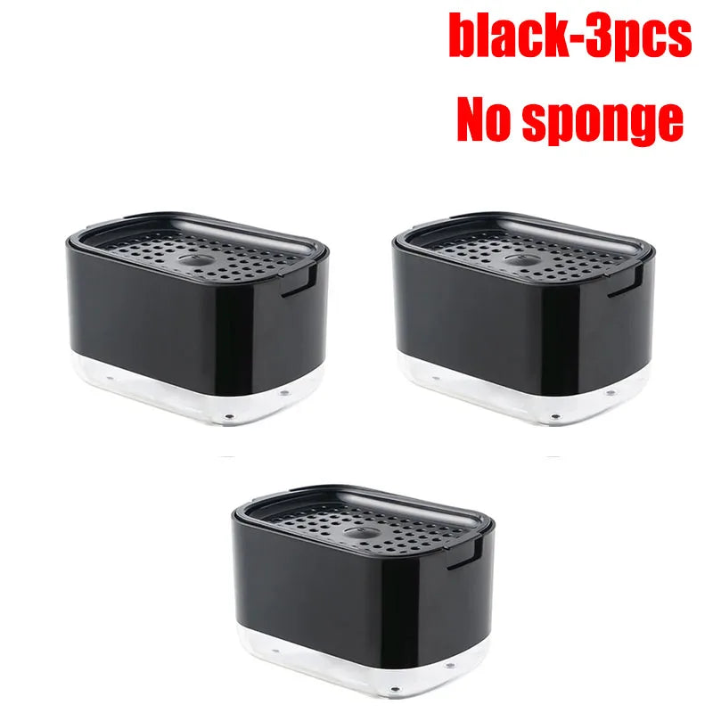 2-in-1 Dish Soap Dispenser & Sponge Holder – 300ml