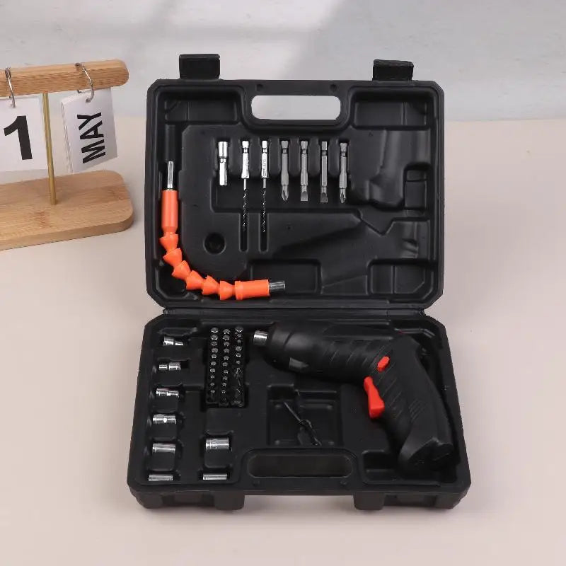 3.6V Cordless Electric Screwdriver Mini Drill Set w/ Case Cordless Screwdriver Set Peaceful Pleasures Health and Wellness A3