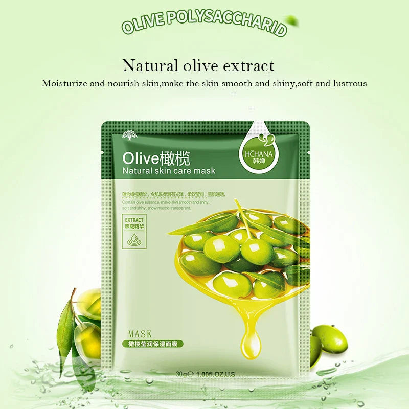 BIOAOUA 30-Pack Korean Fruit Face Masks – Hydrating & Firming