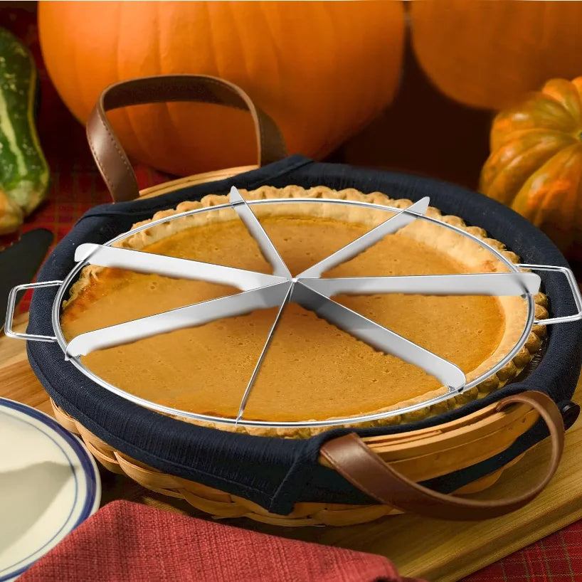 Stainless Steel Cake & Pizza Cutter | 4–10 Slice Portioner