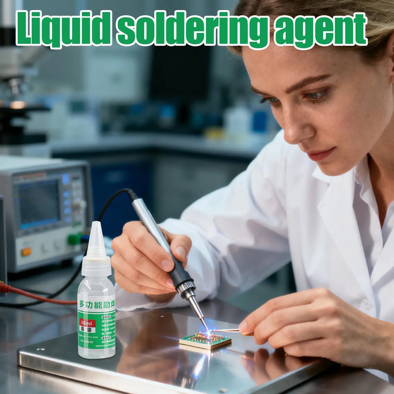 Liquid Soldering Flux 30ml Rosin Core Flux High-Frequency Use For Electronics Repair Battery Electrode, Stainless Steel & Nickel Peaceful Pleasures Health and Wellness