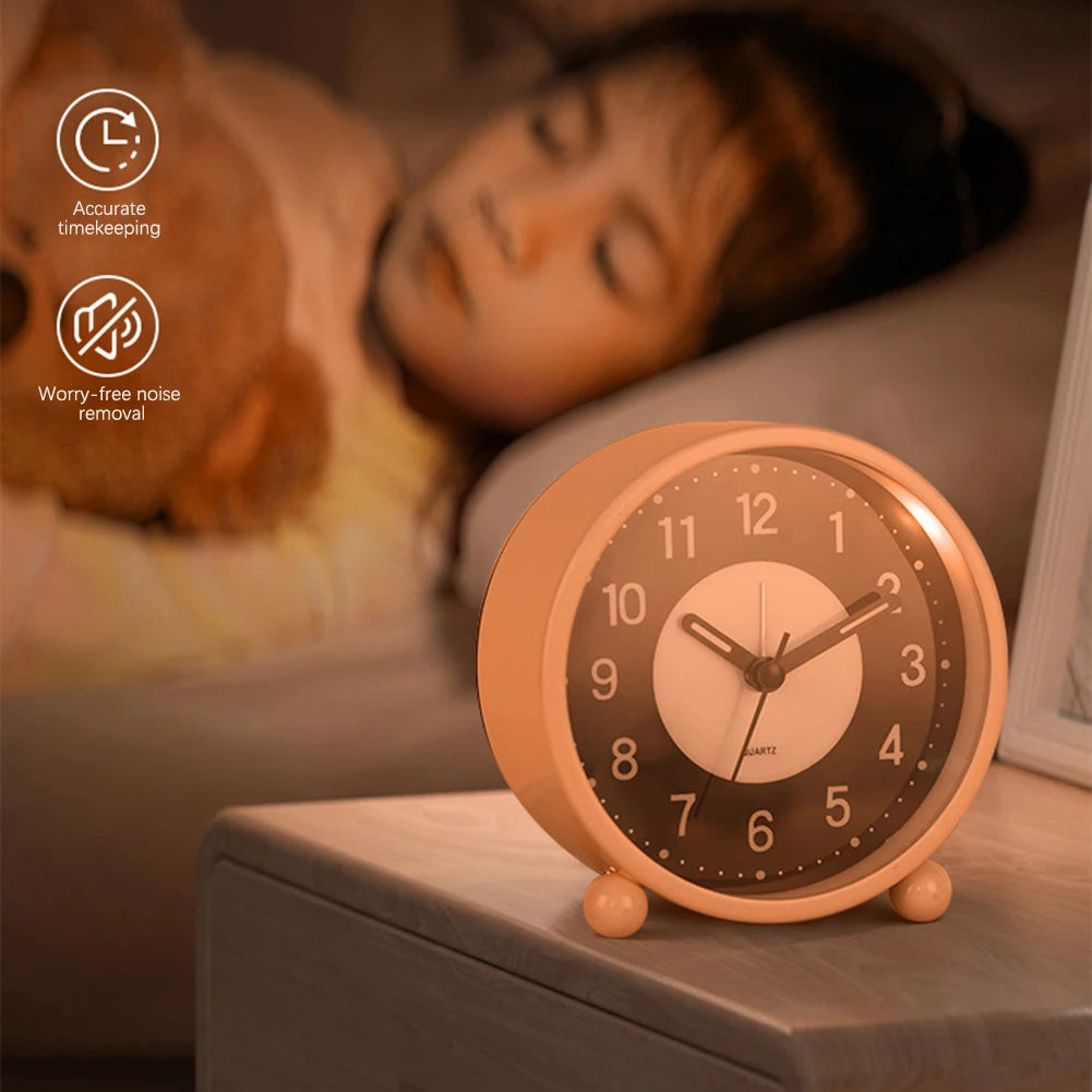 Retro Desk Clock,Glow-in-the-Dark Battery Operated Alarm Clock,Multifunctional Table Clock Battery Powered-No Cords For Kitchen, Peaceful Pleasures Health and Wellness