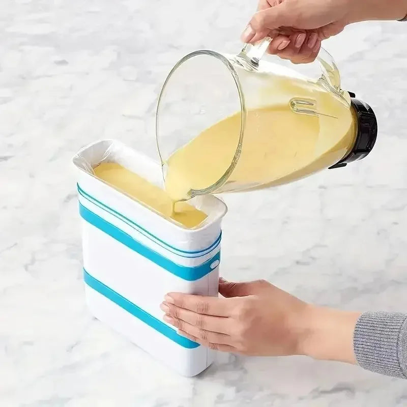 Freezer Food Block Maker – Portable ABS + Silicone Food Storage & Freezing Container